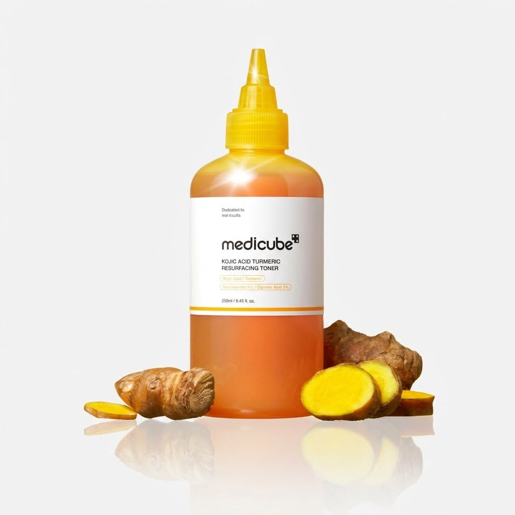 MEDICUBE - Kojic Acid Turmeric Toner For Face & Body 250ML