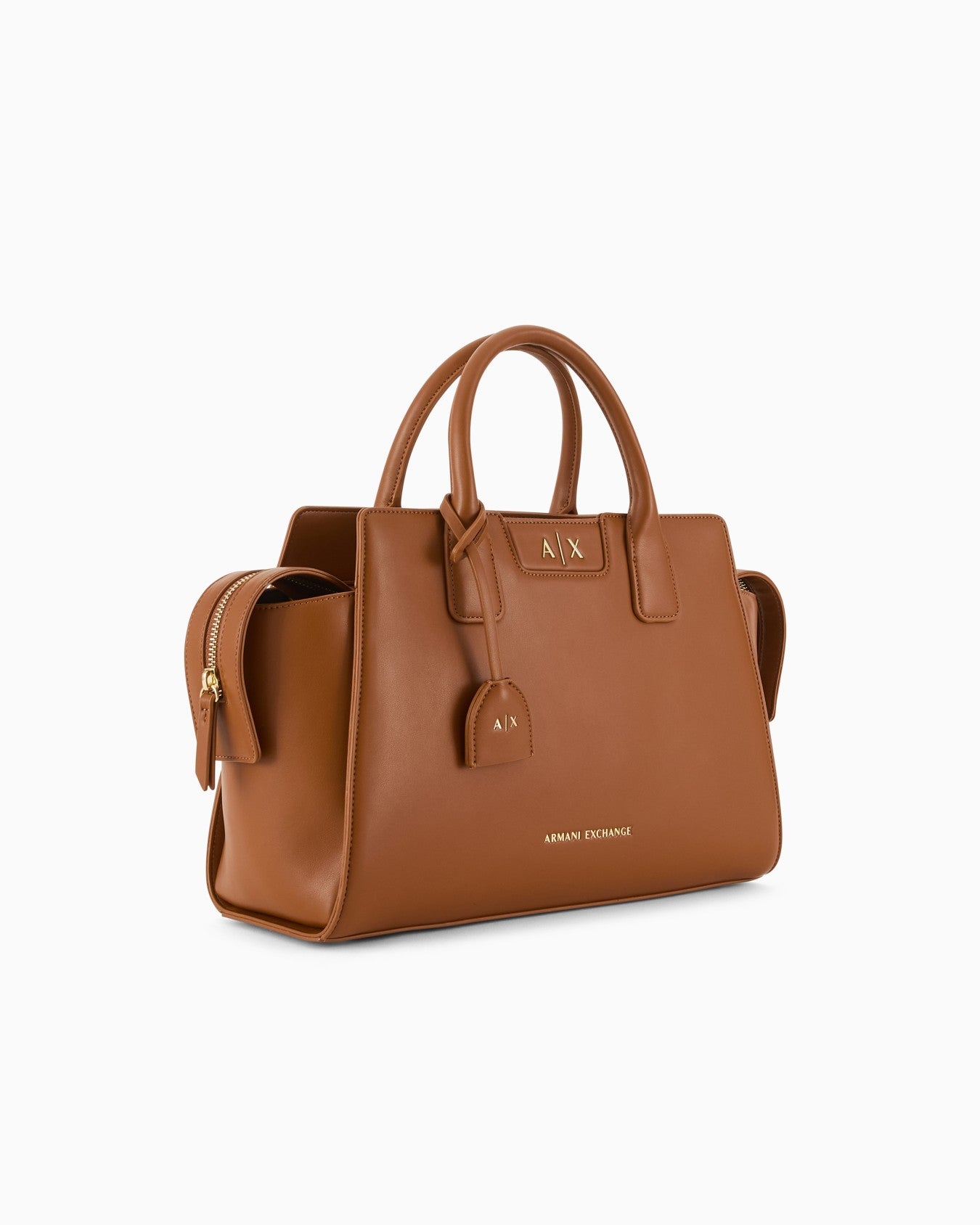 Armani Exchange Faux Leather HandBag Brown