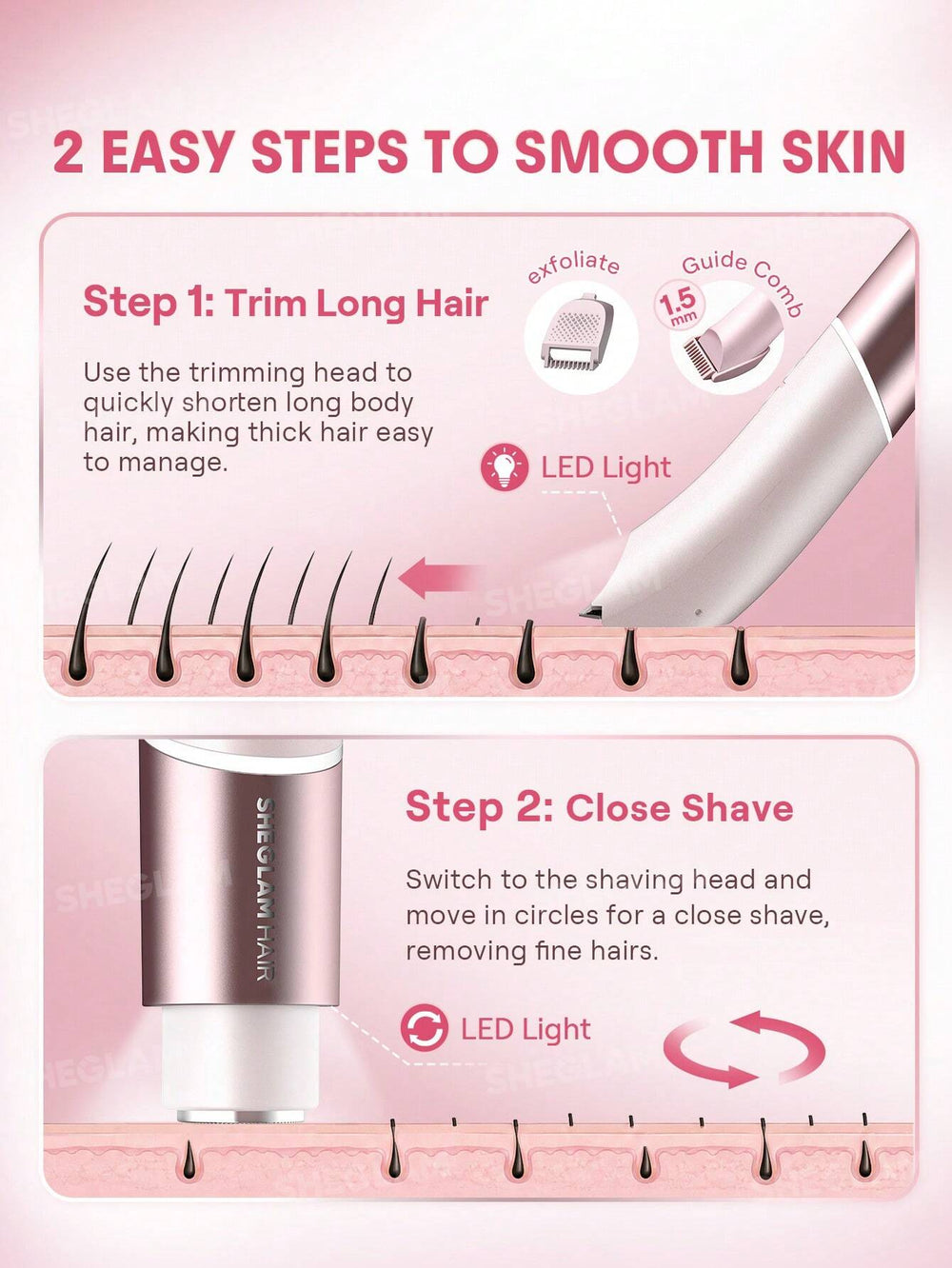 Smooth Moves Dual-Head Electric Trimmer