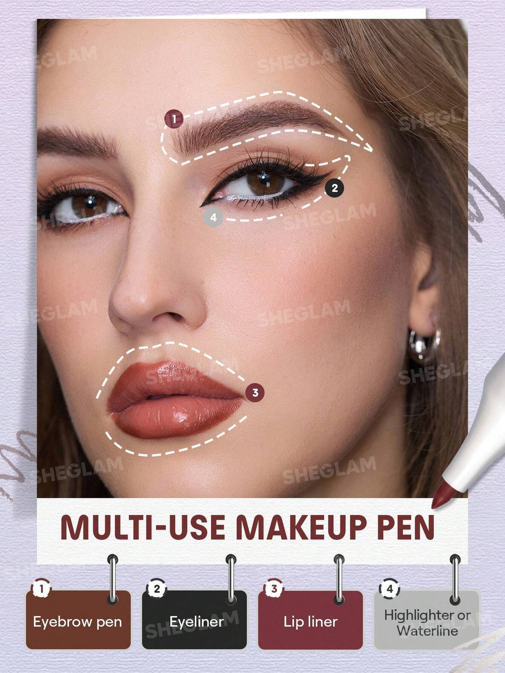Sheglam The Everywhere 4-In-1 Pen