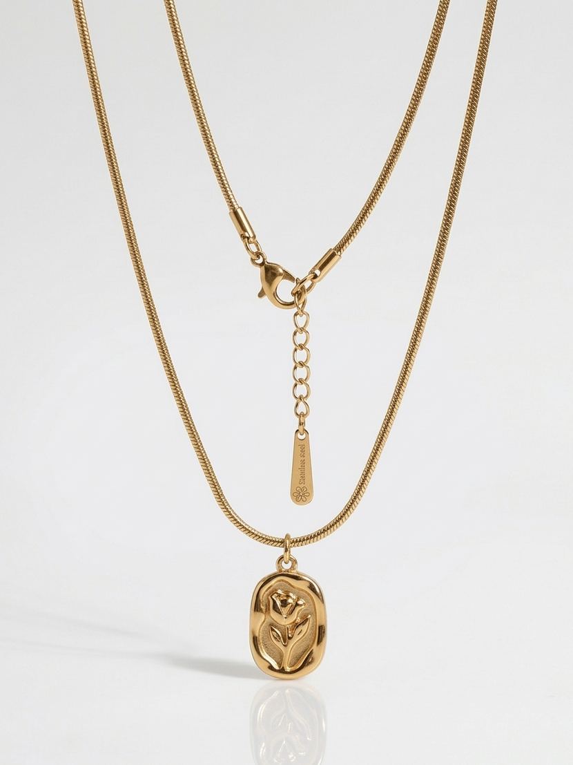 Stainless Steel Tarnish Free necklace.