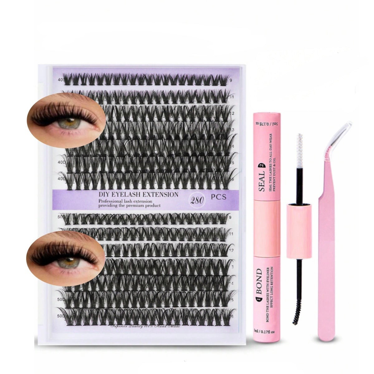 DIY Lash Extension Set with Lash Glue