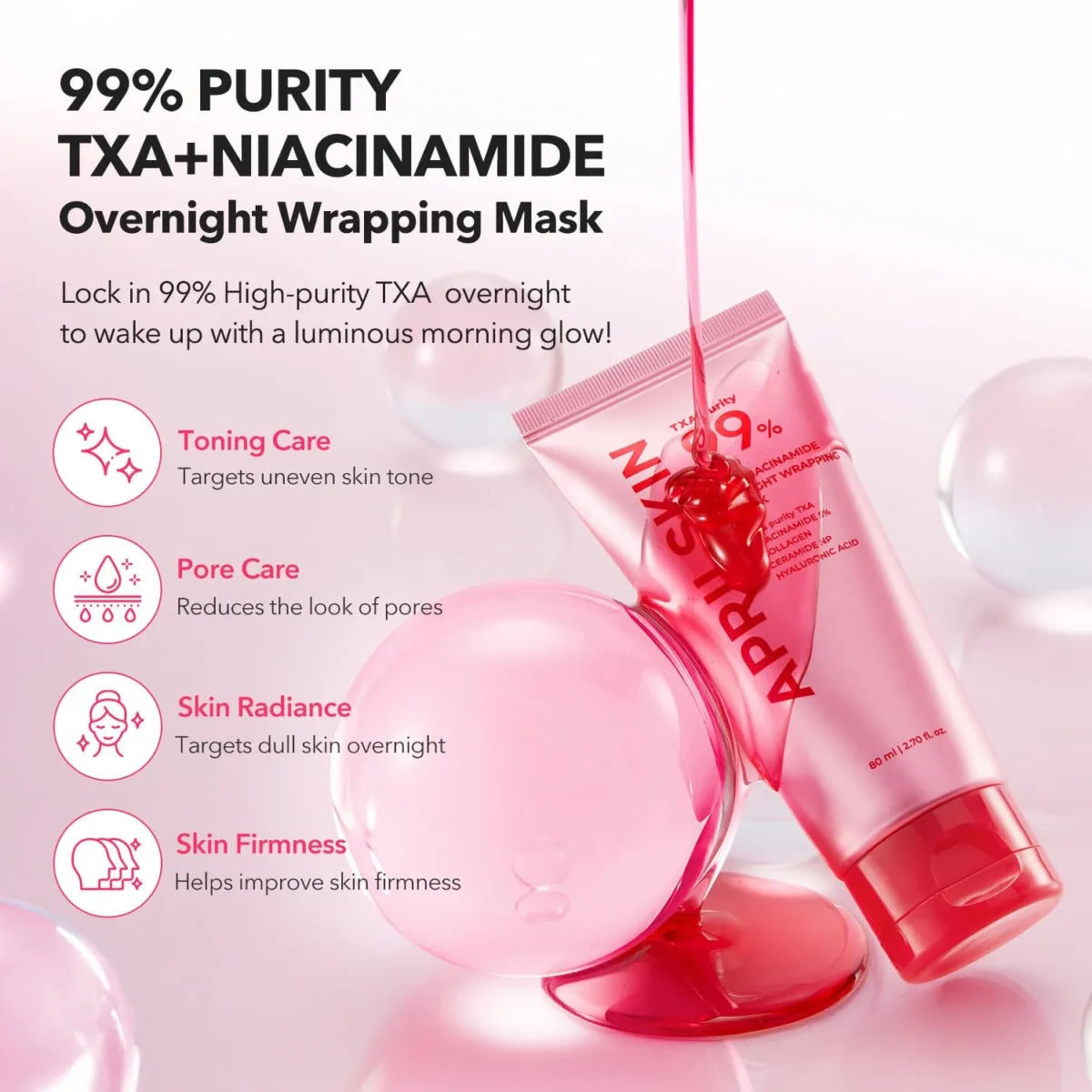 APRILSKIN - TXA Niacinamide 99 Night Wrapping Mask 80ml