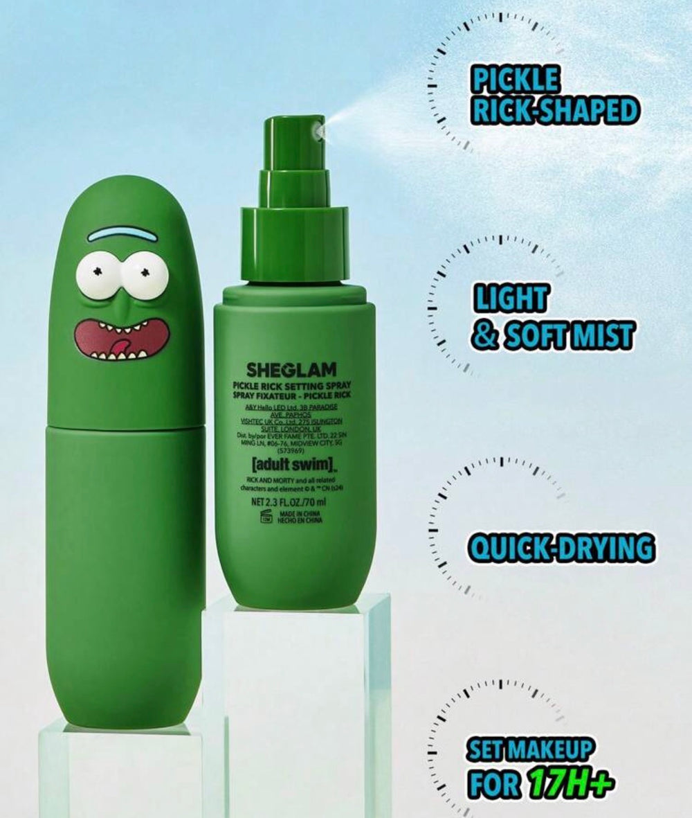 Rick and Morty X SHEGLAM Pickle Rick Setting Spray 70ml