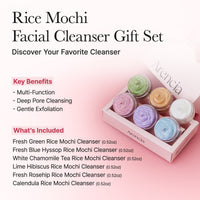 Arencia Rice Mochi Facial Cleanser Goft Set 0.52 Oz Each. (Pre Order)
