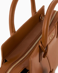 Armani Exchange Faux Leather HandBag Brown
