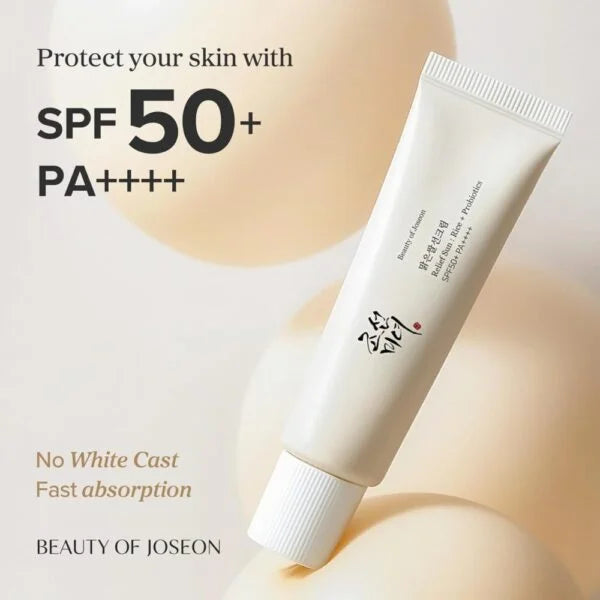 BEAUTY OF JOSEON RELIEF SUN : RICE + PROBIOTICS (SPF50+ PA++++)