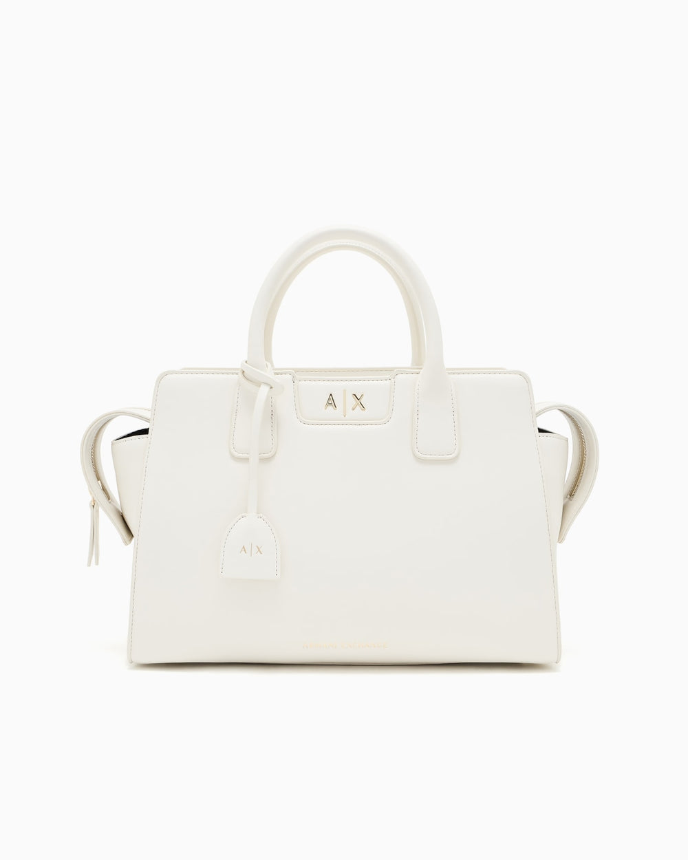 Armani Exchange Faux Leather HandBag White