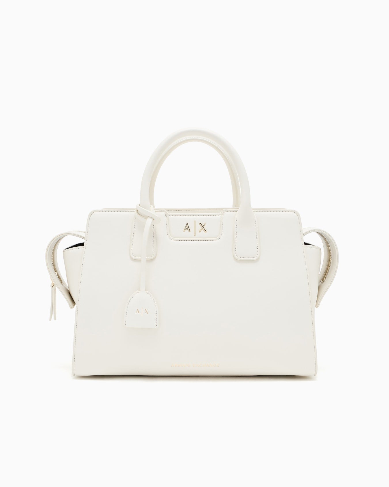 Armani Exchange Faux Leather HandBag White