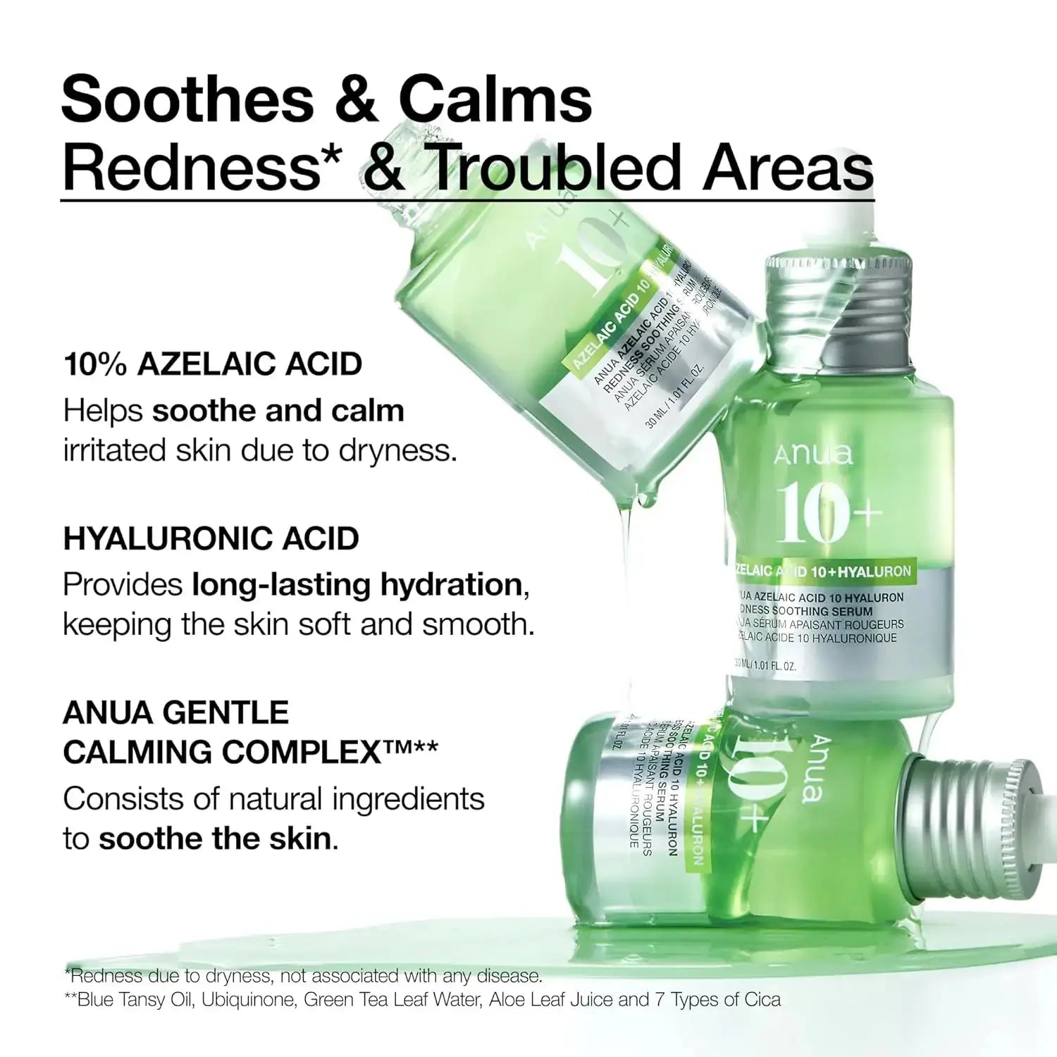 ANUA Azelaic Acid 10% + Hyaluronic Acid Redness & Hydration Serum