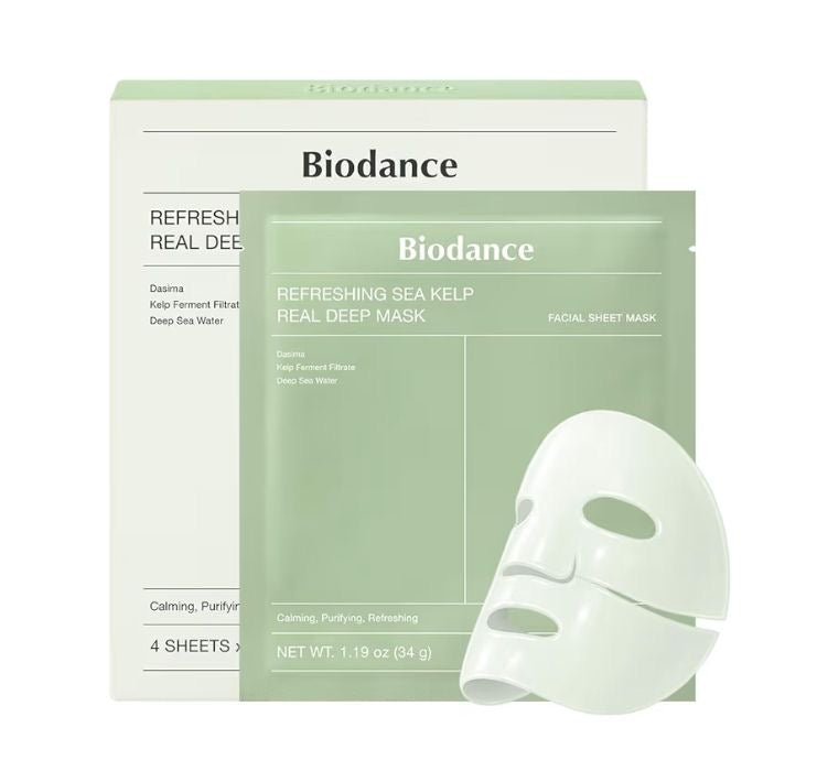 Biodance - Refreshing Sea Kelp Real Deep Mask pack or 4
