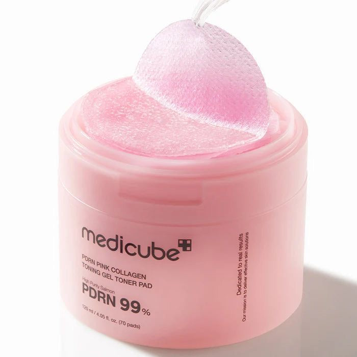 Medicube -  PDRN Pink Collagen Toning Gel Tomer Pads 70 Sheets