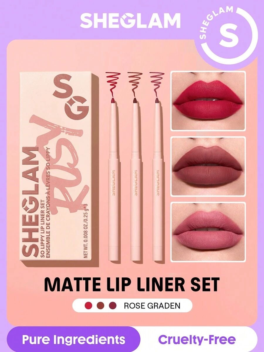 SHEGLAM - SO LIPPY LIP LINER SET (Pre order only)