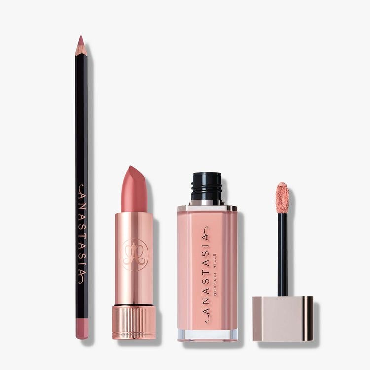 Anastasia - Kit Pucker Up Lip Trio - Dusty Rose (Pre Order)