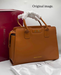 Armani Exchange Faux Leather HandBag Brown