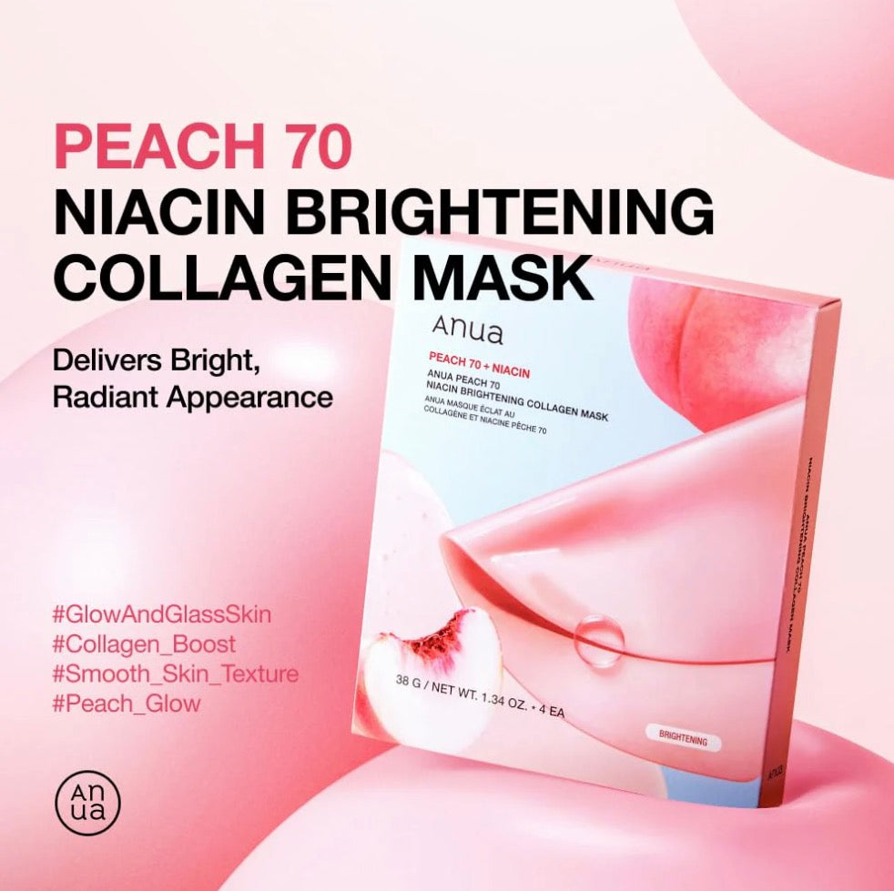 Anua Peach 70+ Niacin Brightening Collagen Mask 1 PC