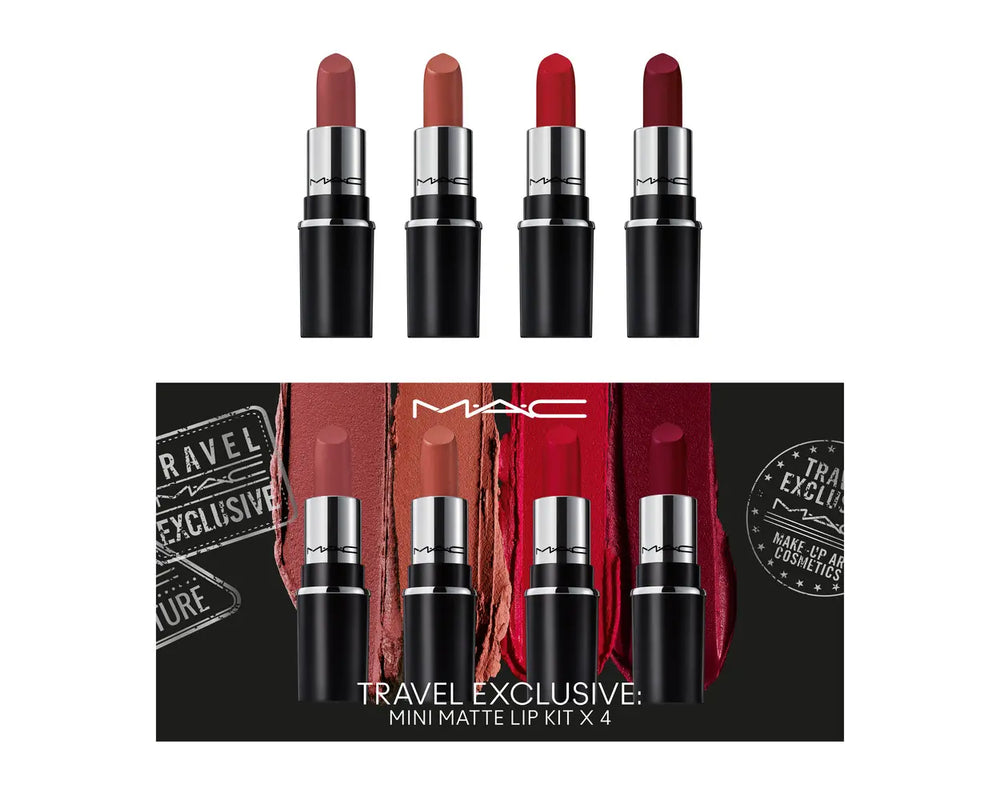 Mac Travel Exclusive mini matte lip kit.