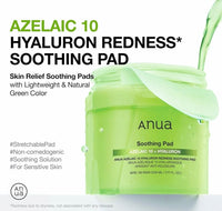 ANUA AZELAIC 10 HYALURON REDNESS SOOTHING 90 PAD (Pre Order)