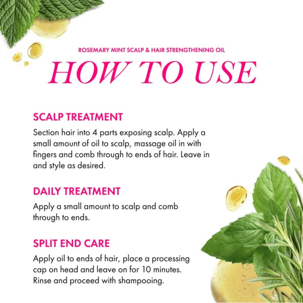 Mielle Rosemary Mint Scalp & Hair Strengthening Oil