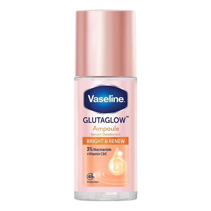 Vaseline Glutaglow Ampoule 3% Niacinamide Serum Roll-On Deodorant (Bright & Renew)