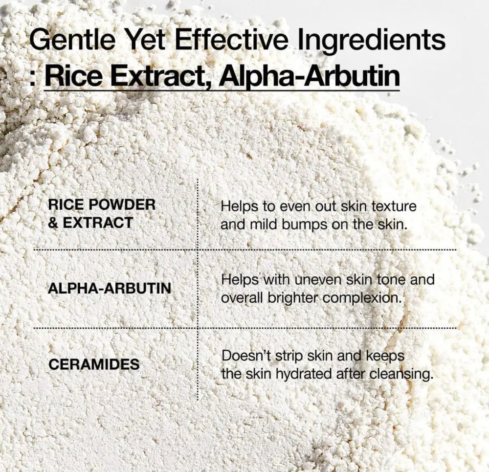 Anua Rice Enzyme Brightening Cleansing Powder.