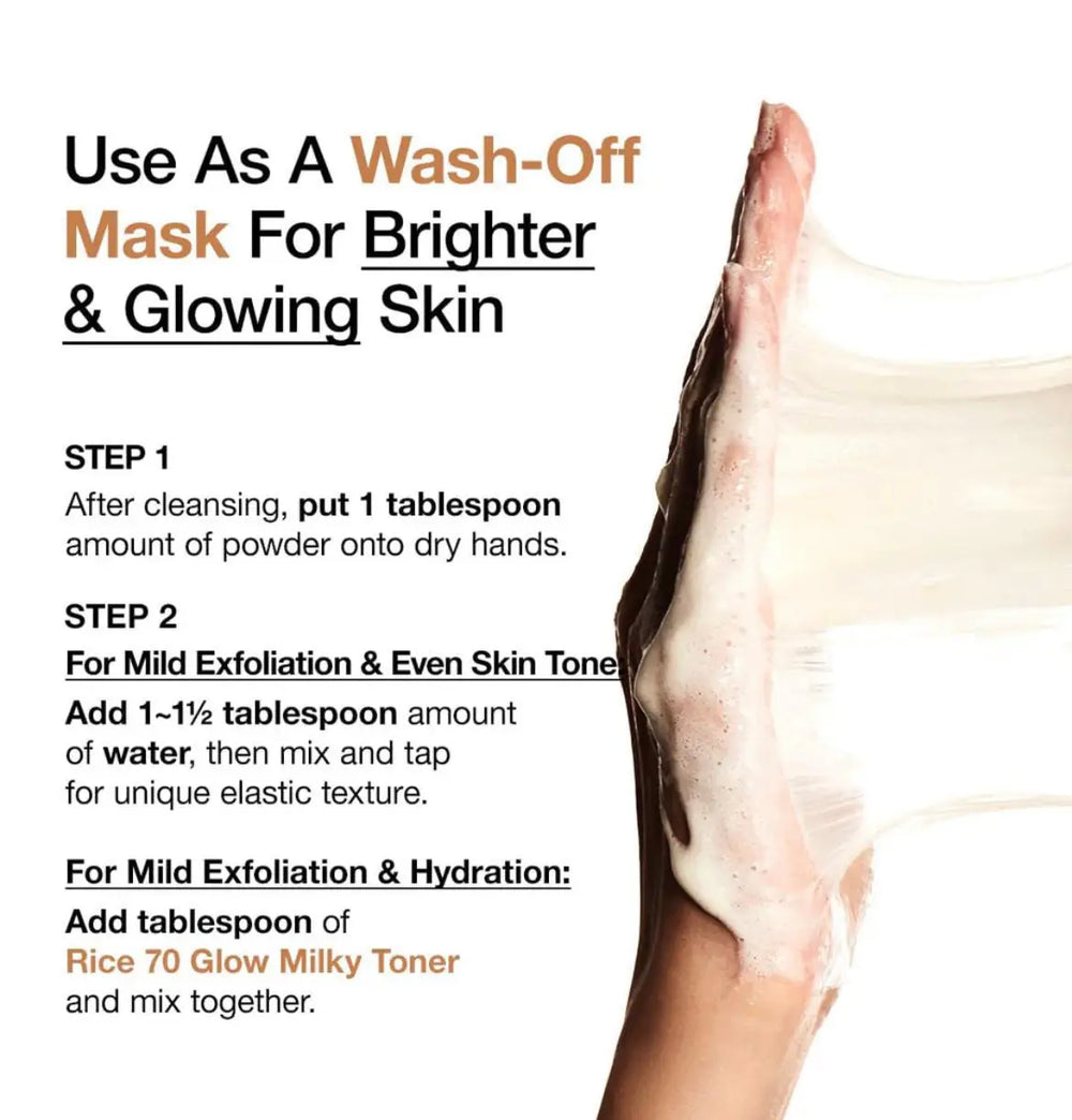 Anua Rice Enzyme Brightening Cleansing Powder.