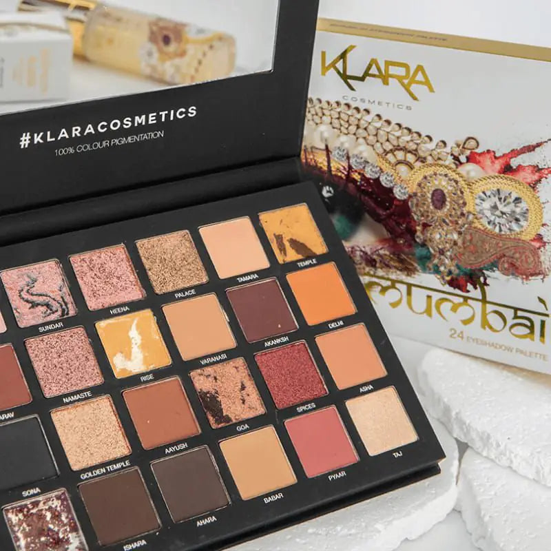 Klara Cosmetics Mumbai Eyeshadow Palette