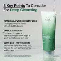 ANUA - HEARTLEAF QUERCETINOL PORE DEEP CLEANNSING FOAM