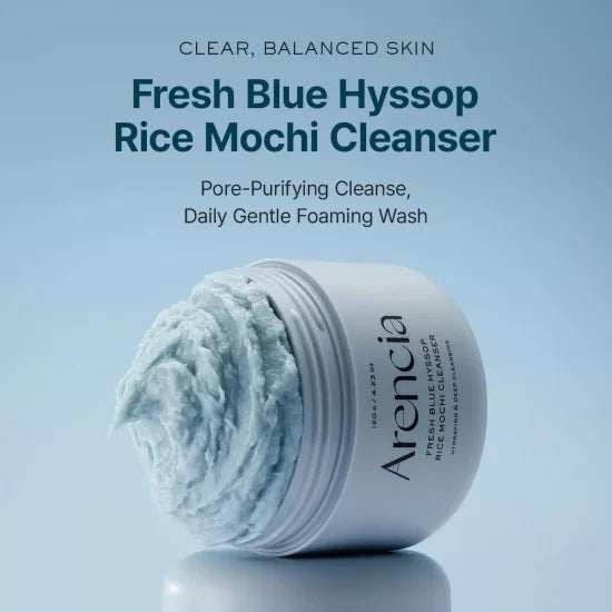 Arencia - Blue Hyssop Rice Mochi Cleanser