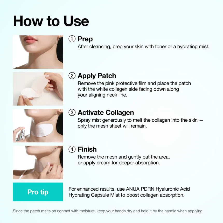 Anua - PDRN Collagen Melting Patch For Neck and face