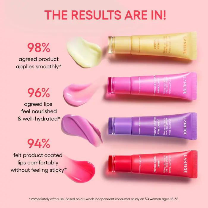 LANEIGE On-the-Glow Lip Balm Trio - Image 2