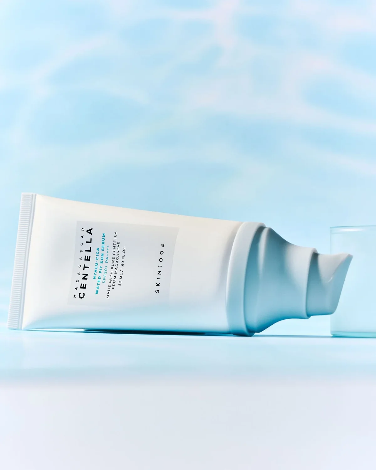 Skin1004 Madagascar Centella Hyalu-Cica Water-Fit Sun Serum SPF 50+ - Image 2